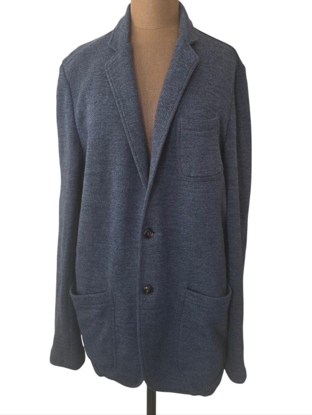 FAHERTY  Mens The Inlet Knit Blazer iin Denim Size XL